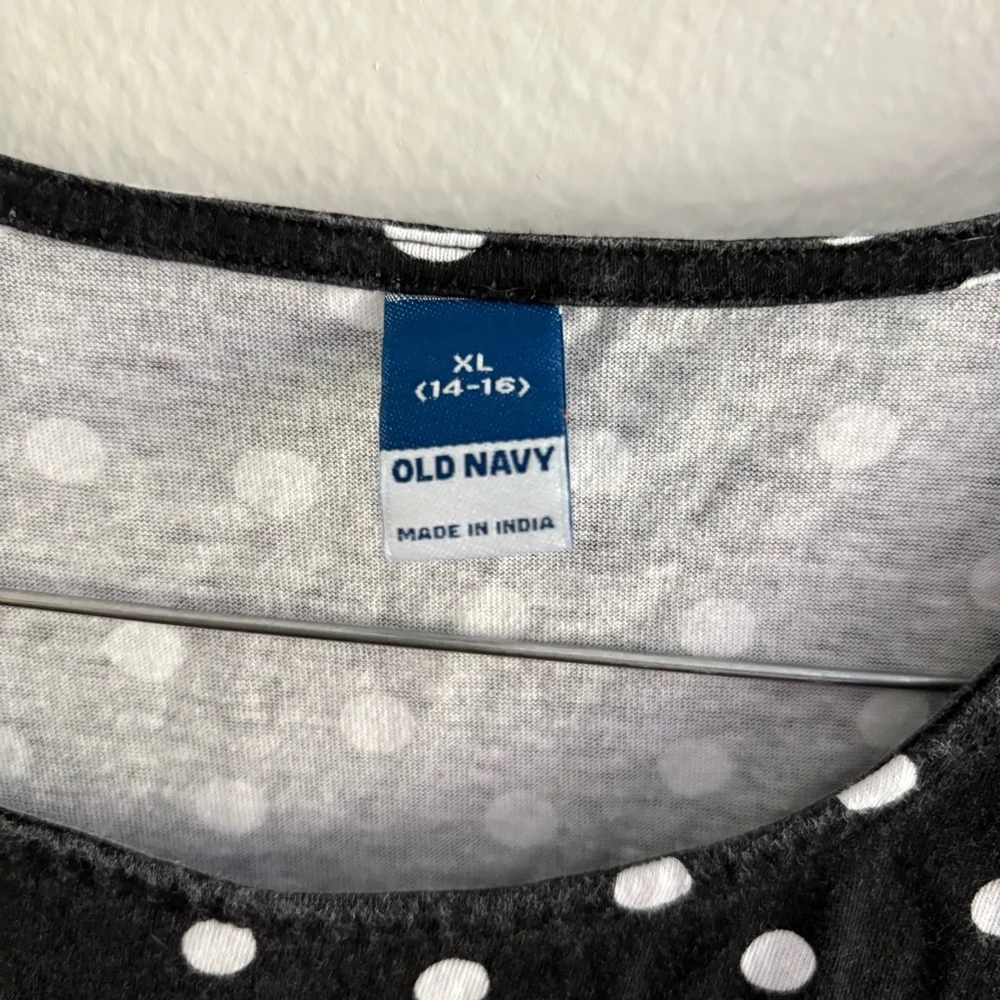 Old Navy • Black‎ and White Polka Dot Dress